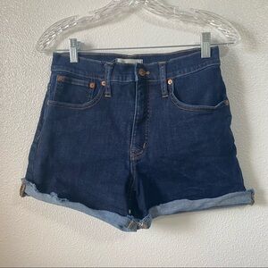 Madewell High Rise Denim Jean Cut Off Shorts Womens 27